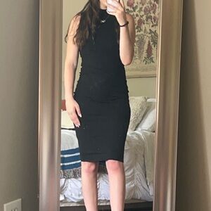 Women's Black Sleeveless Bodycon Dress